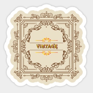 Vintage Retro Design Sticker